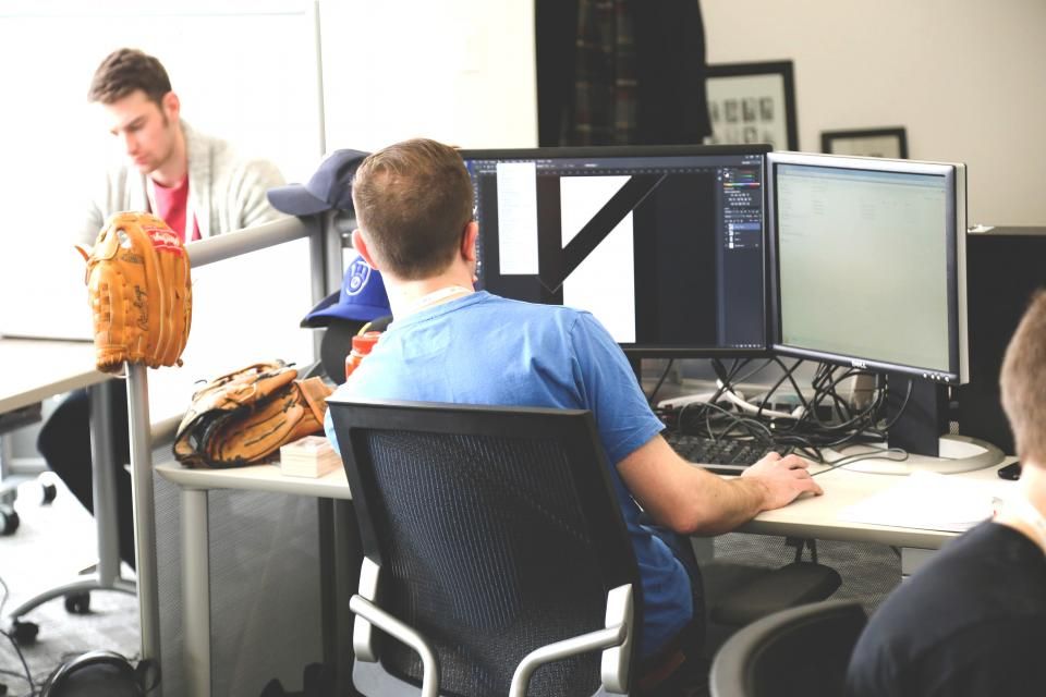 Developers working at their computers